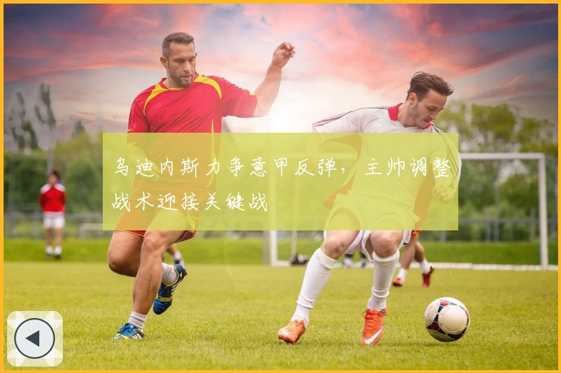 乌迪内斯力争意甲反弹，主帅调整战术迎接关键战